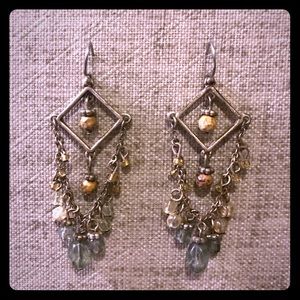 Beaded dangly earrings